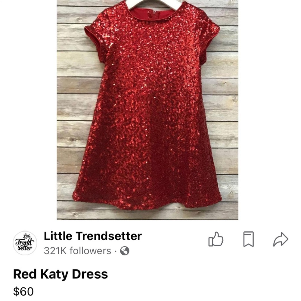 Kids red Katy dress: worn once on Christmas!
